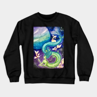 Pisces Astrological Sign Space Portrait Crewneck Sweatshirt